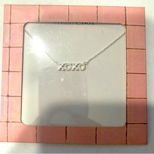 Stella & Dot xoxo silver necklace